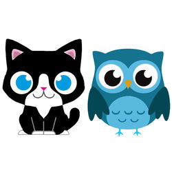 Picture of The Cat and Owl