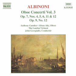 Cover of Albinoni: Oboe Concertos, Vol. 3