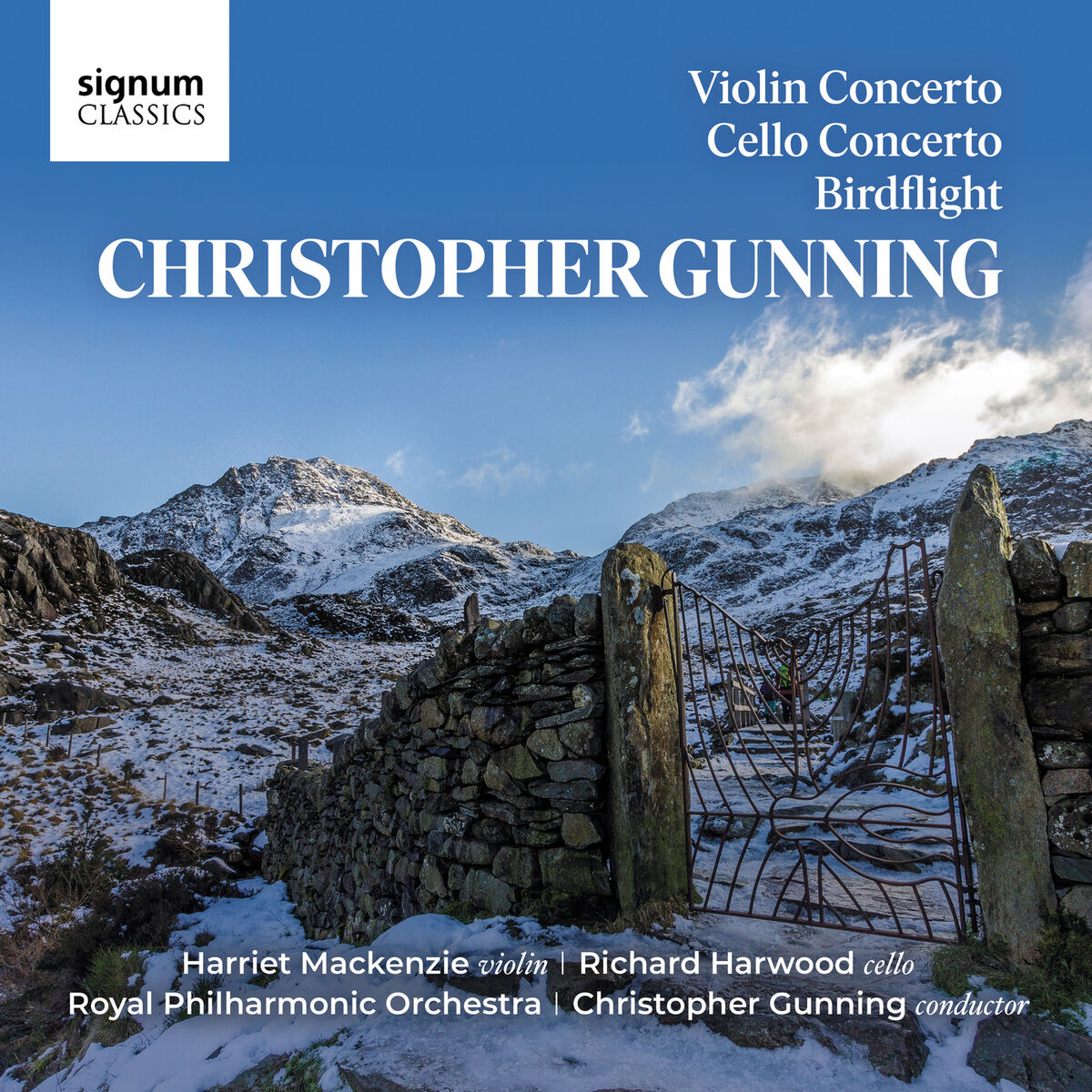 Album cover of Christopher Gunning: Violin Concerto, Cello Concerto & Birdflight