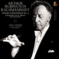 Cover of Rachmaninoff by Rubinstein: Piano Concerto No.2, Rhapsody on a theme of Paganini