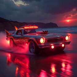 Cover of Neon Skies