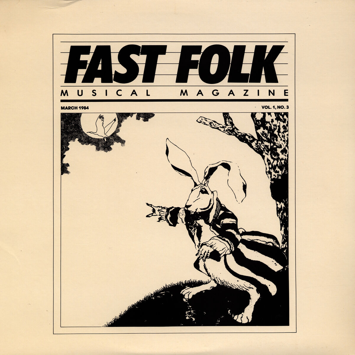 Album cover of Fast Folk Musical Magazine (March 1984, Vol. 1, No. 3)