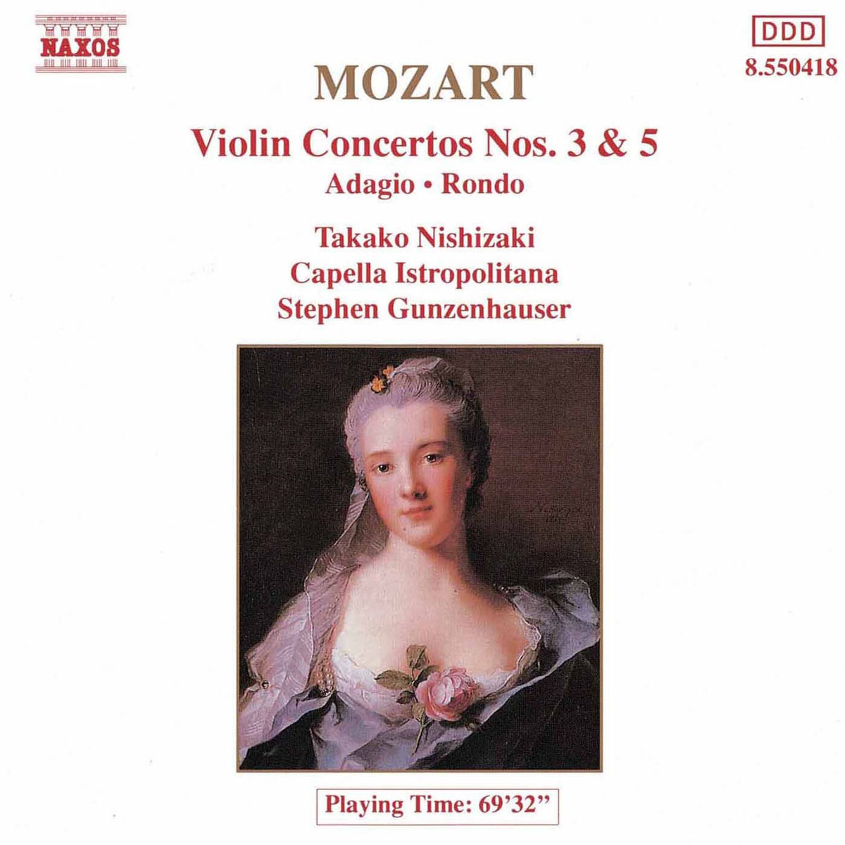 Album cover of Mozart: Violin Concertos Nos. 3 and 5