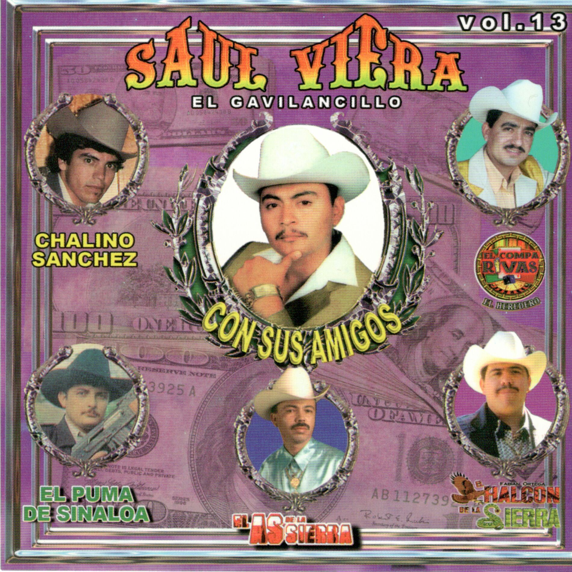 Album cover of Saul el Gavilancillo Viera Con Sus Amigos, Vol. 13