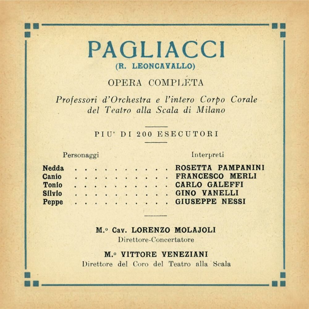 Picture of Paperback Opera: Pagliacci GA 1930