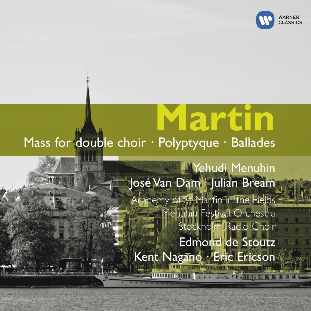 Album cover of Martin: Orchestral, Choral & Vocal Works.
