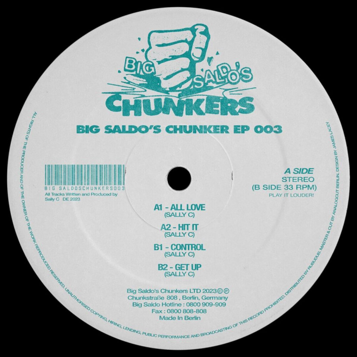Album cover of Big Saldo’s Chunker 003