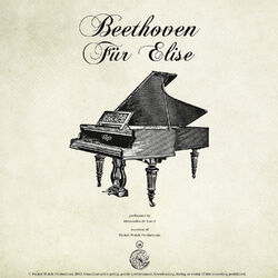 Cover of Beethoven: Bagatelle No. 25 in A Minor. Für Elise