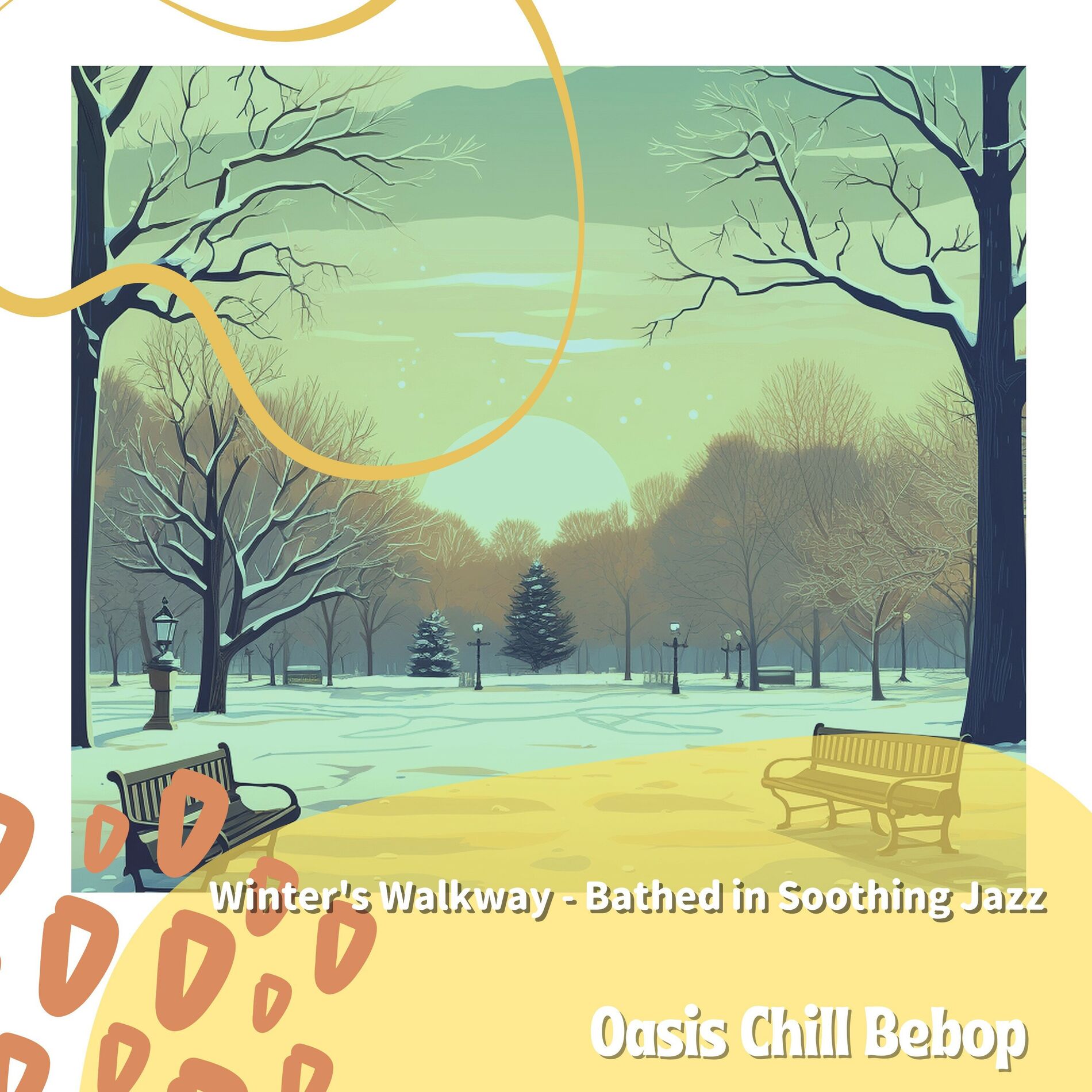 Album cover of Winter's Walkway - Bathed in Soothing Jazz