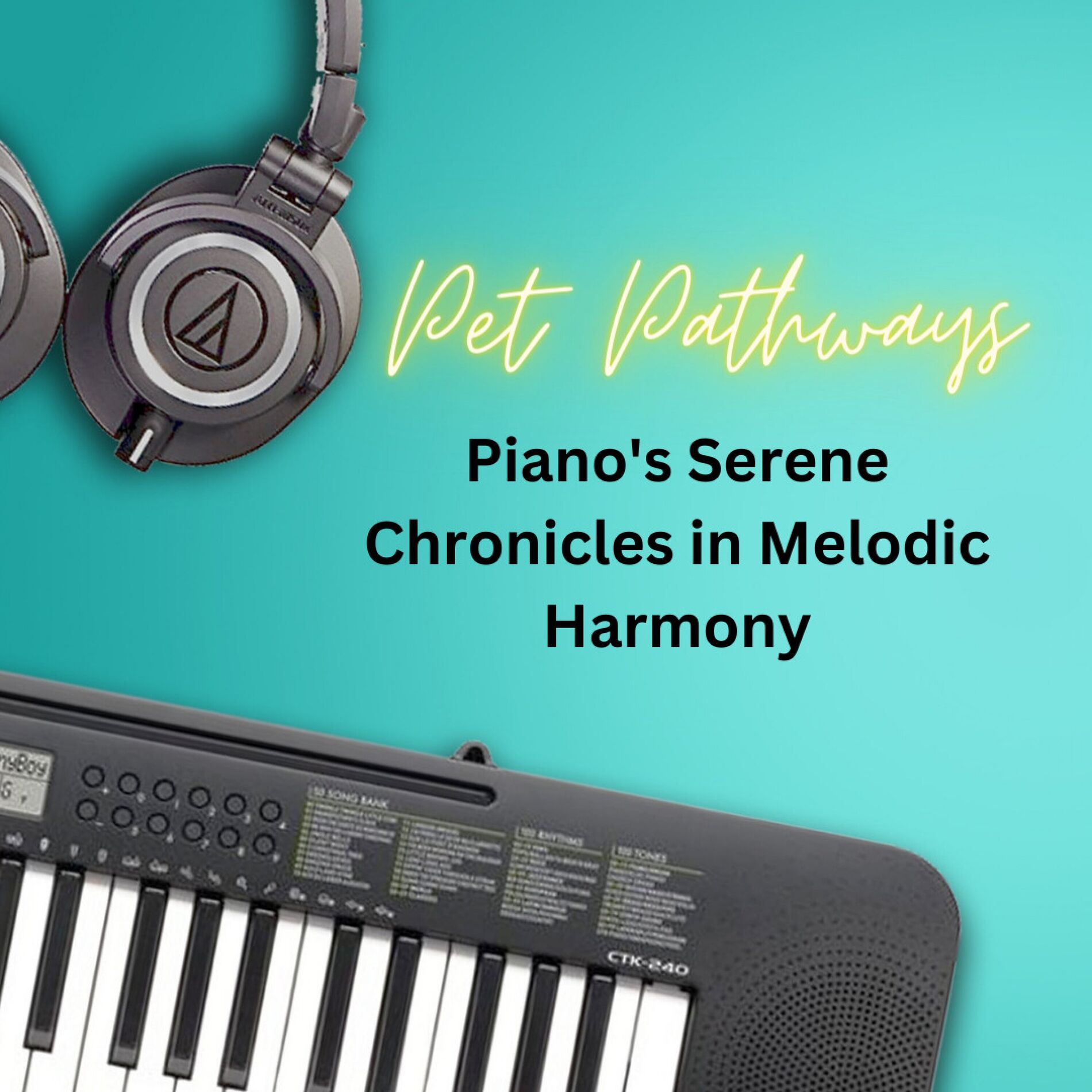 Album cover of Pet Pathways: Piano's Serene Chronicles in Melodic Harmony