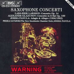 Cover of Larsson / Glazunov: Saxophone Concertos