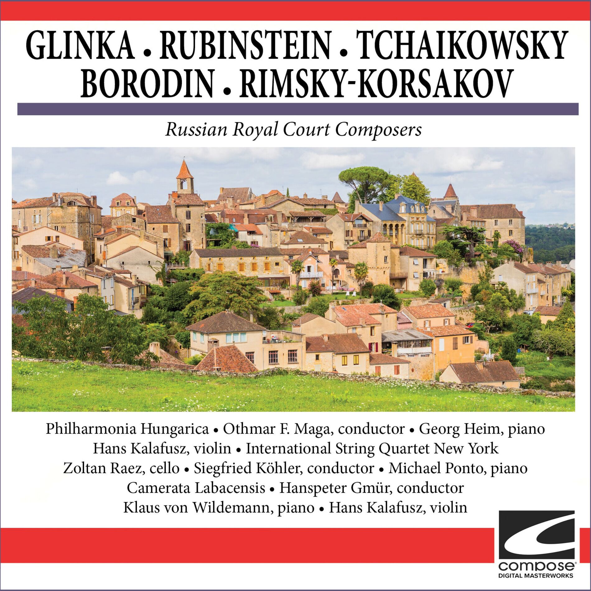 Album cover of Russian Royal Court Composers - Glinka - Rubinstein - Tchaikowsky - Borodin - Rimsky-Korsakov