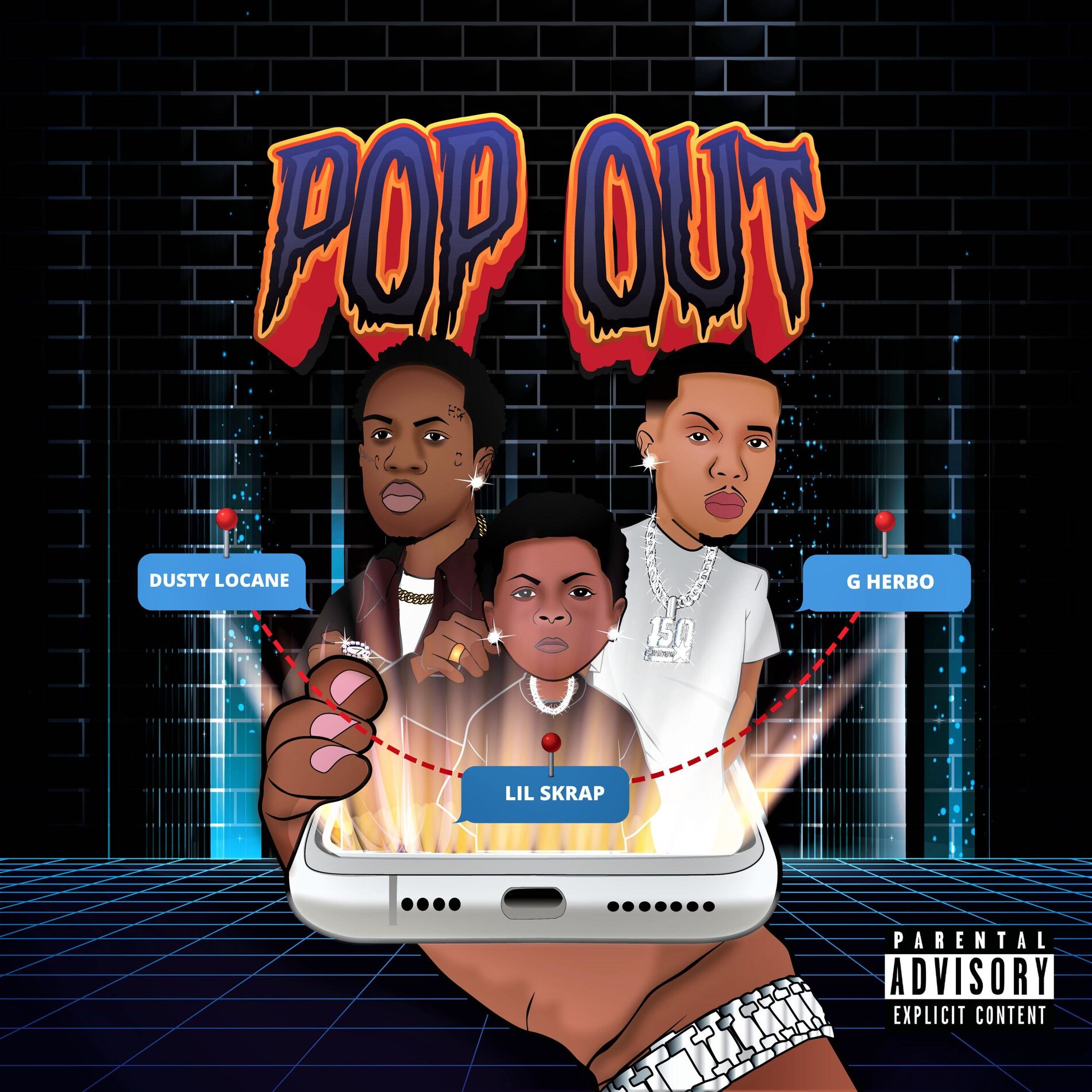 Album cover of Pop Out (feat. G Herbo & Dusty Locane)