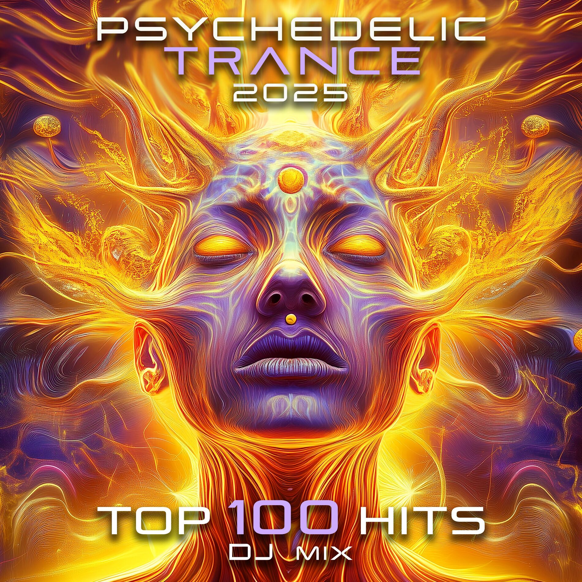 Album cover of Psychedelic Trance 2025 Top 100 Hits + DJ Mix