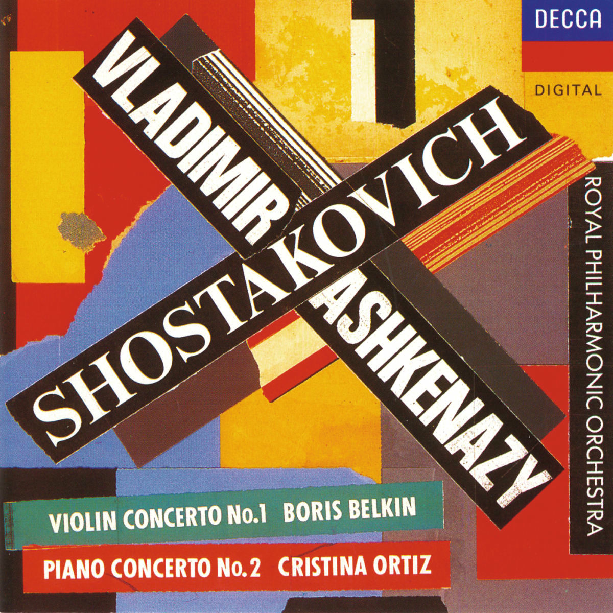 Album cover of Shostakovich: Violin Concerto No. 1; Piano Concerto No. 2