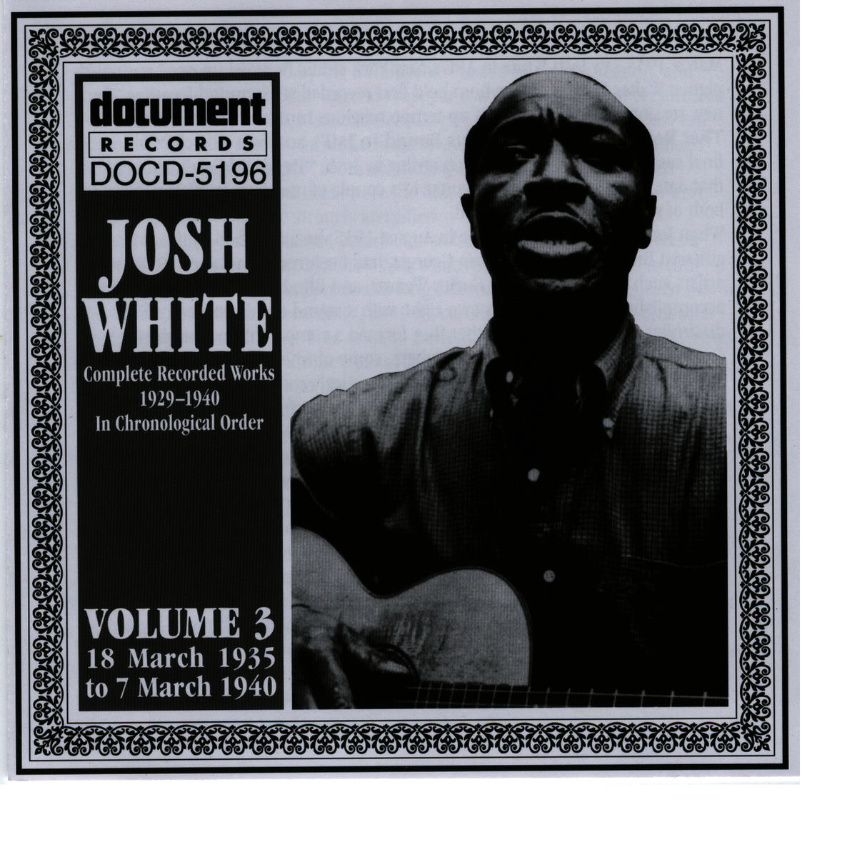 Album cover of Josh White Vol. 3 1935-1940