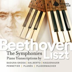 Cover of Beethoven: Complete Symphonies transcribed for the piano by Franz Liszt