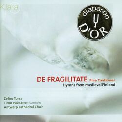 Cover of De Fragilitate: Piae Cantiones, Hymms from medieval Finland