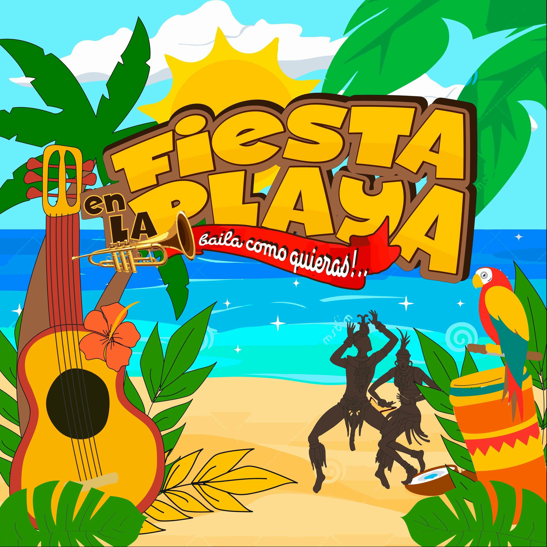 Album cover of Fiesta en la Playa (feat. Messengers of Soul)