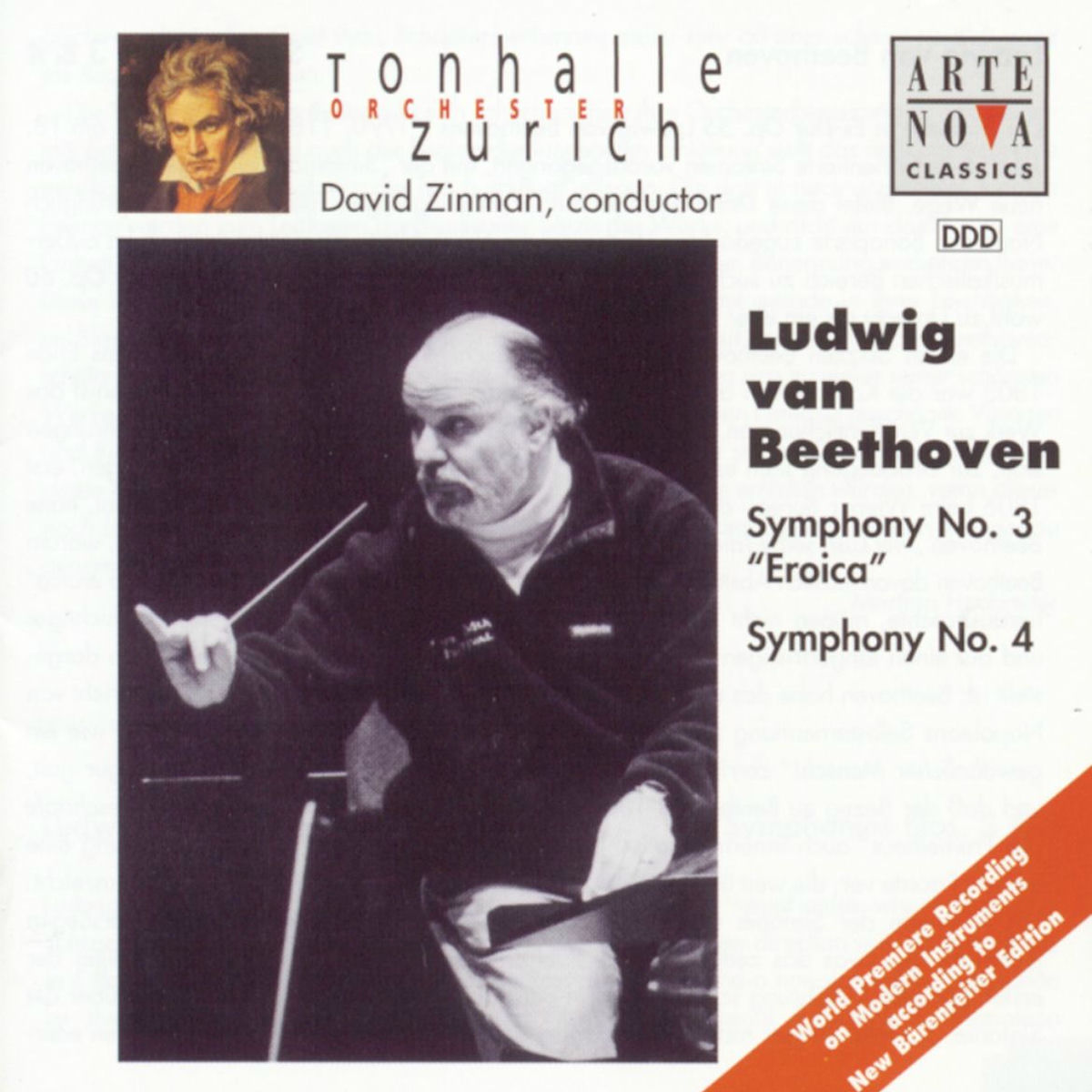Album cover of Beethoven: Symphonies Nos. 3 & 4