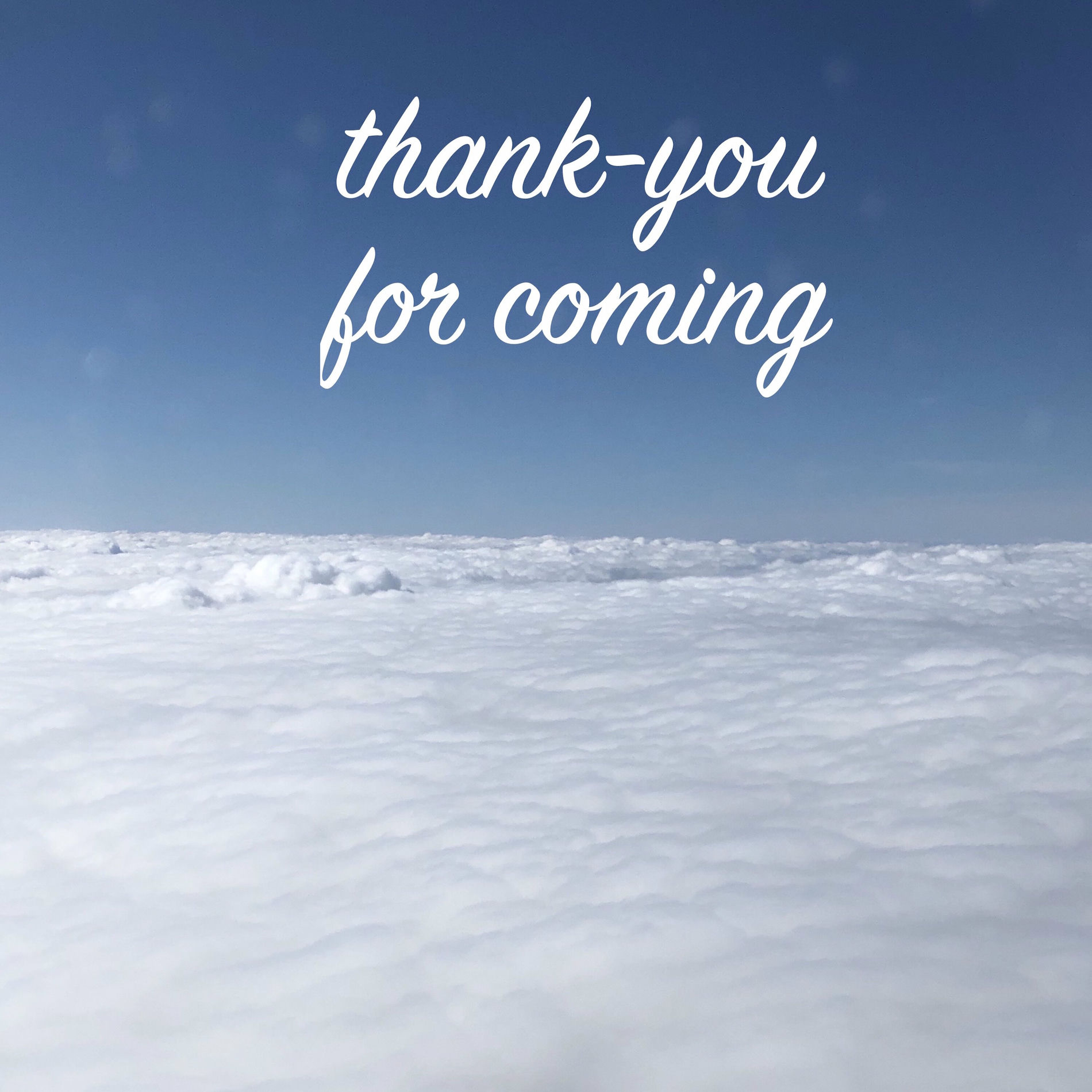 Album cover of Thank-You for Coming