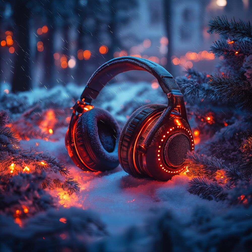 Picture of Headphones Christmas Beat