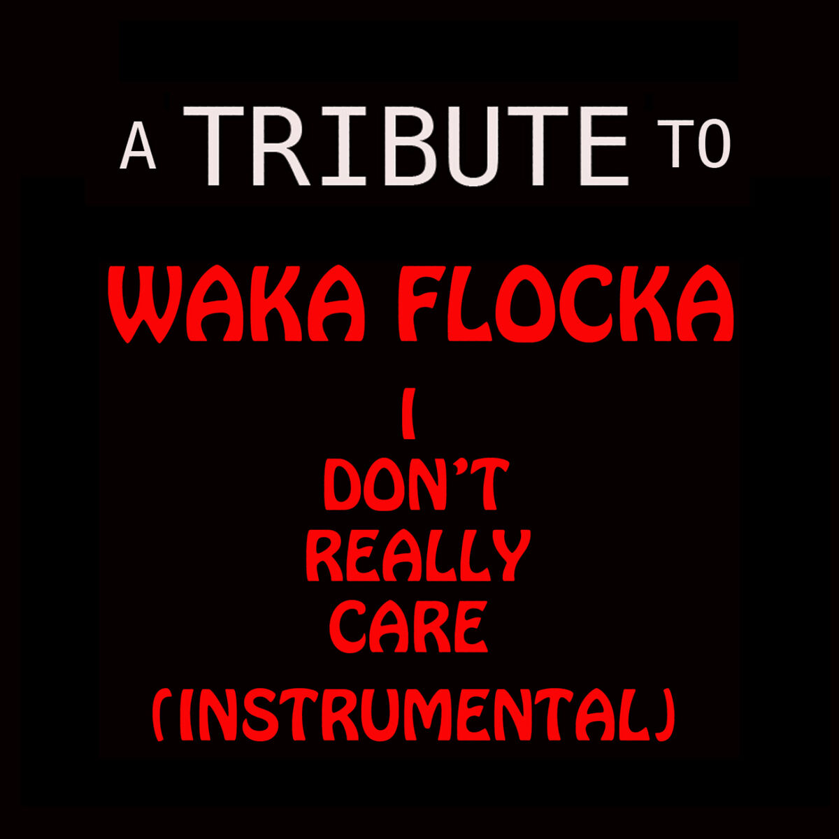 Album cover of Tribute To Waka Flocka (I Don't Really Care Instrumental Cover)