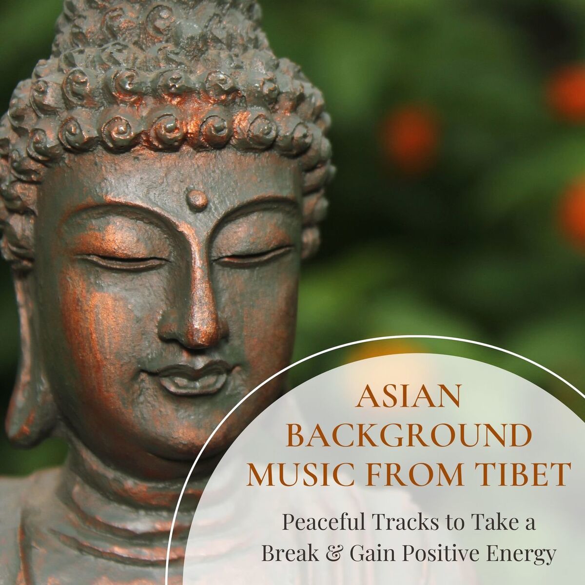 Album cover of Asian Background Music from Tibet: Peaceful Tracks to Take a Break & Gain Positive Energy