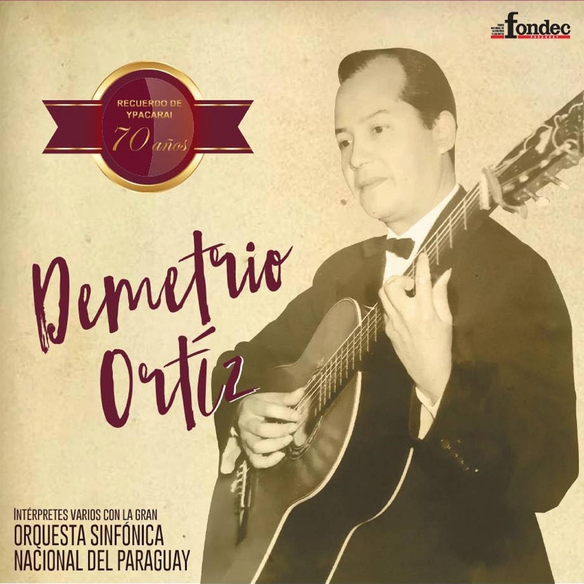 Album cover of Recuerdo de Ypacarai, 70 años, Intérpretes varios con la OSN