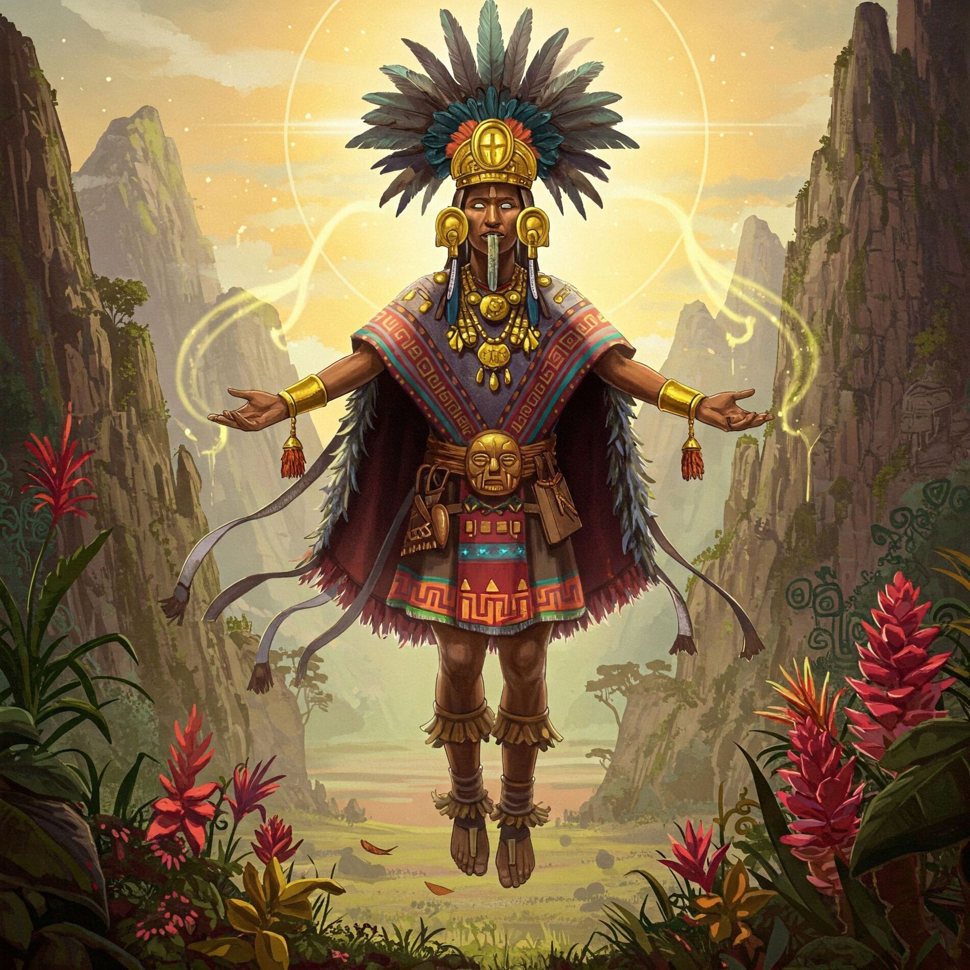 Album cover of Inca Spirit: Mystical Ambient Music for Soul Healing, Soothing Soundscapes for Deep Meditation