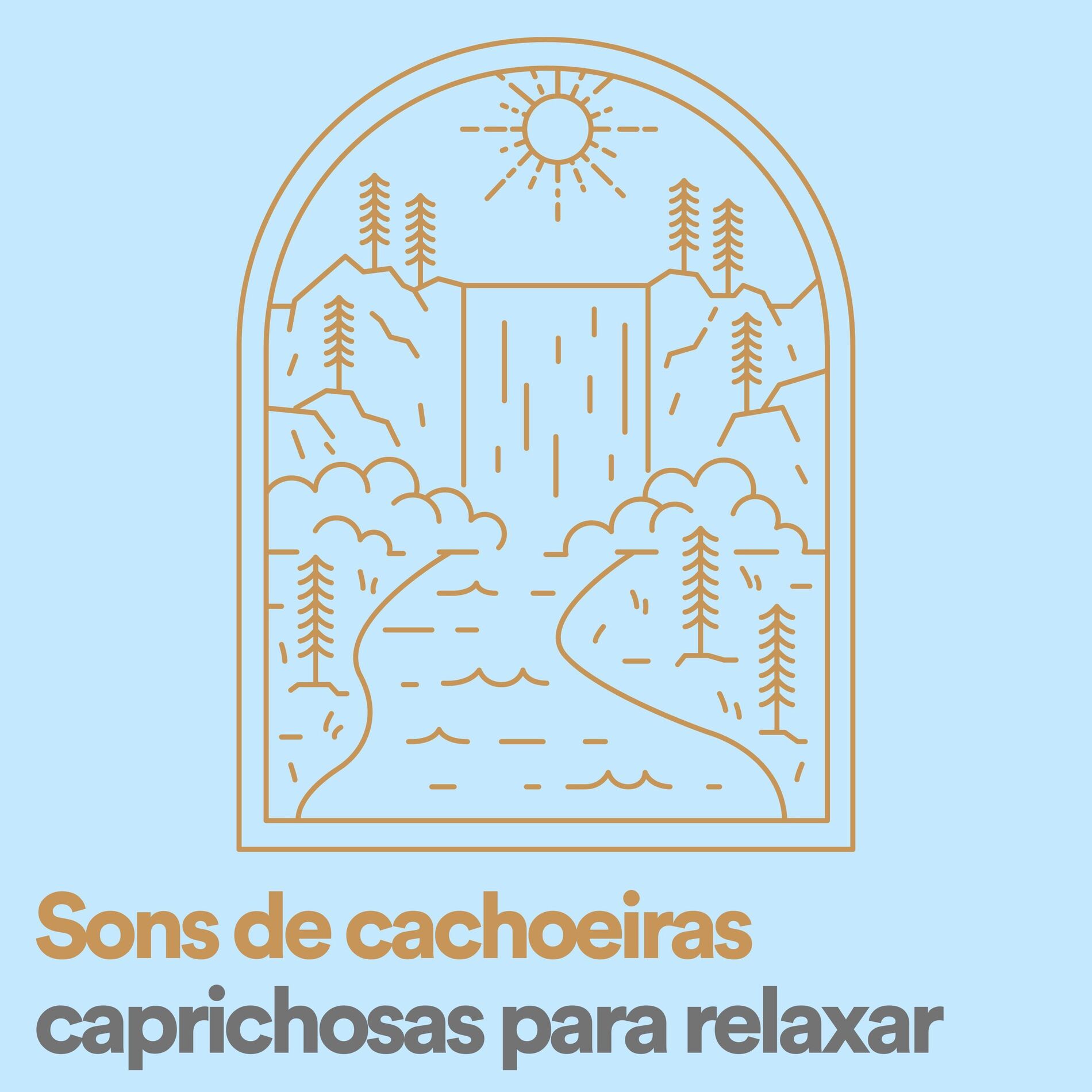 Album cover of Sons de cachoeiras caprichosas para relaxar