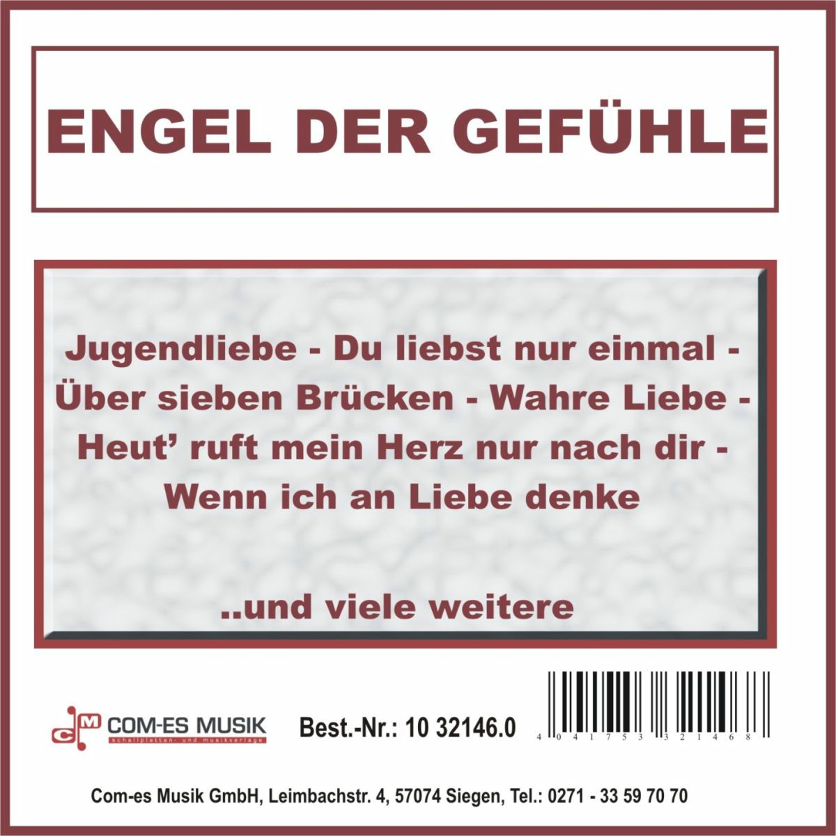 Album cover of Engel der Gefühle
