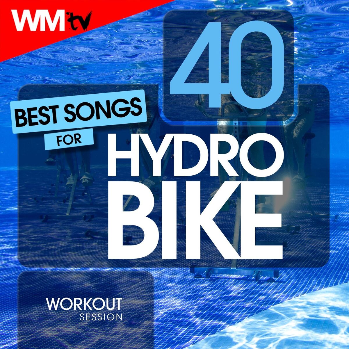 Album cover of 40 Best Songs For Hydro Bike Workout Session (Unmixed Compilation for Fitness & Workout 128 Bpm / 32 Count)