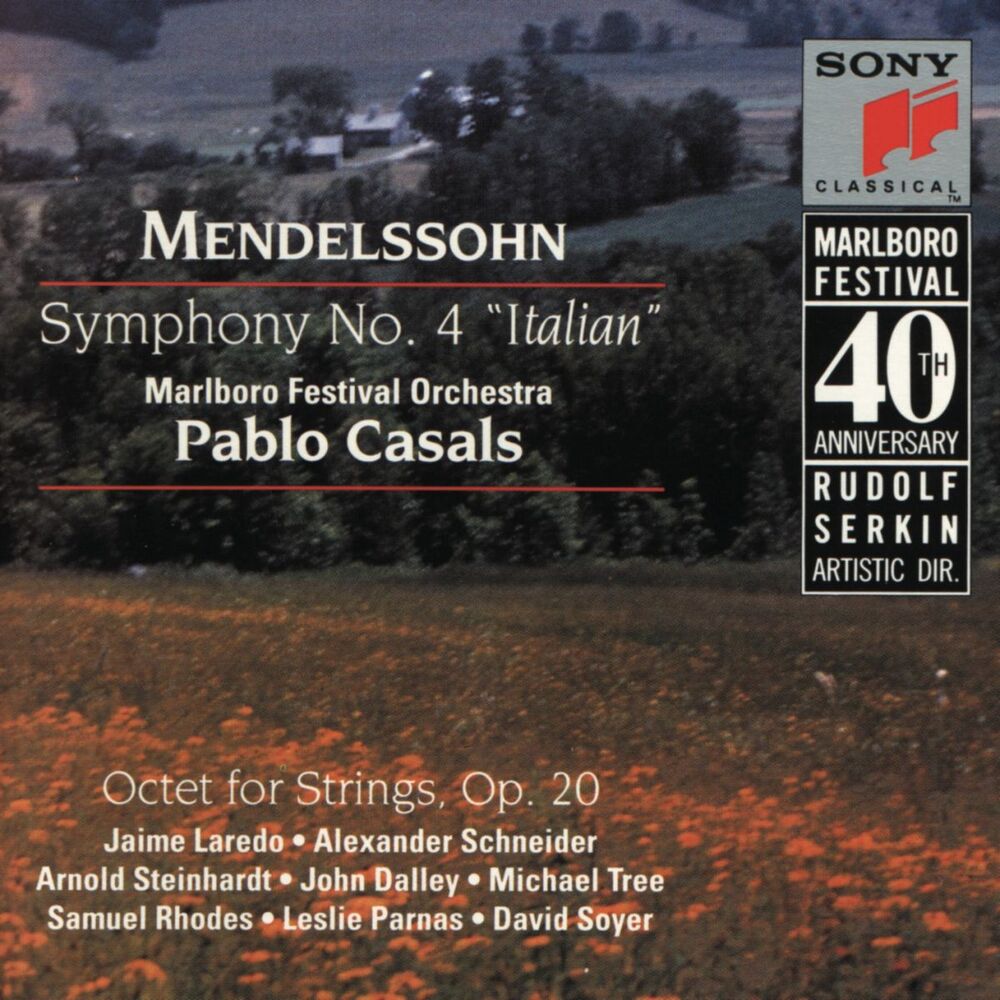 Picture of Mendelssohn: Symphony No. 4 in A Major, Op. 90 "Italian" & String Octet in E-Flat Major, Op. 20