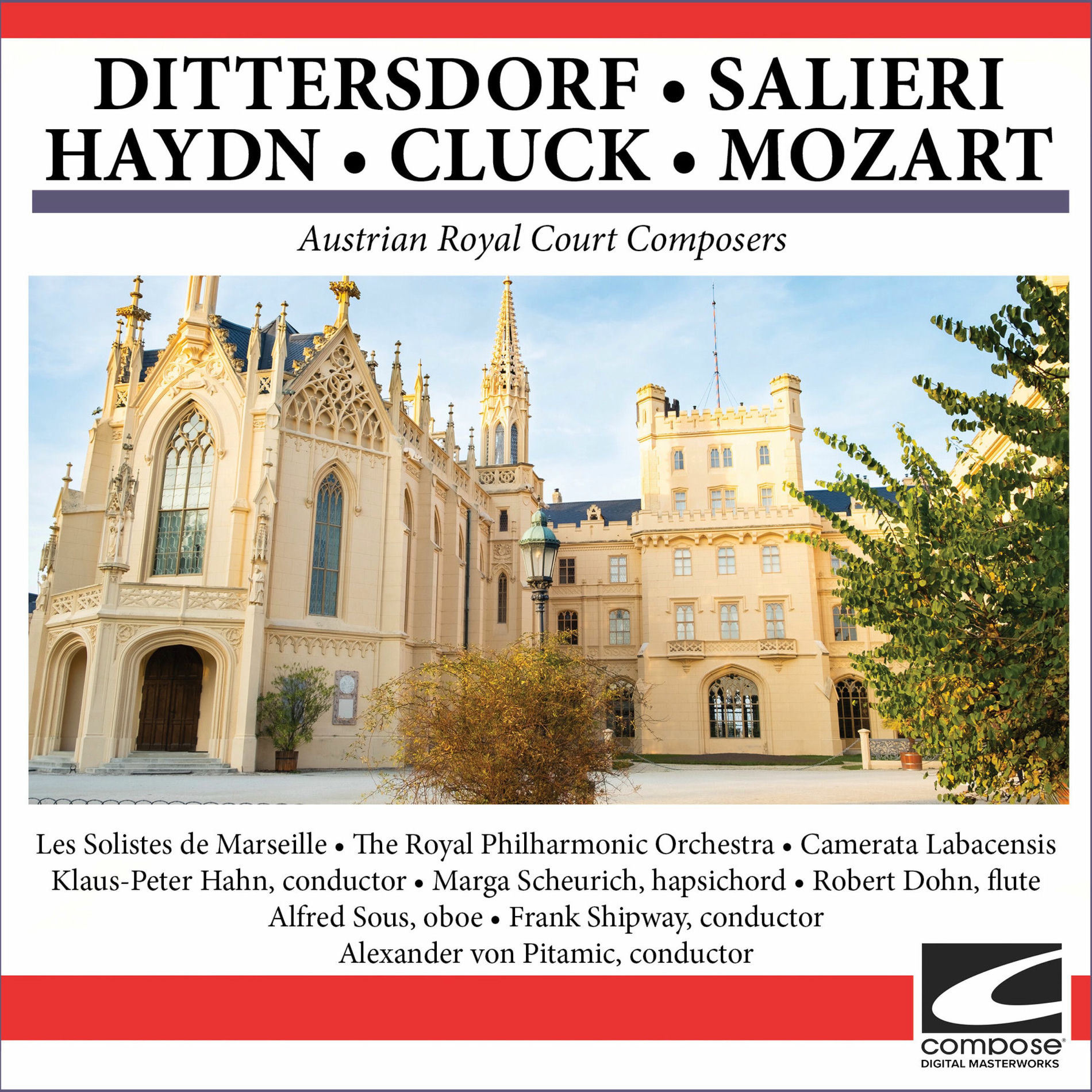 Album cover of Austrian Royal Court Composers - Dittersdorf - Salieri - Haydn - Cluck - Mozart