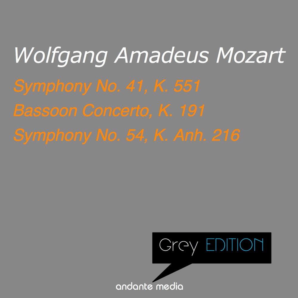 Picture of Grey Edition - Mozart: Symphony No. 41, K. 551 & Symphony No. 54, K. Anh. 216