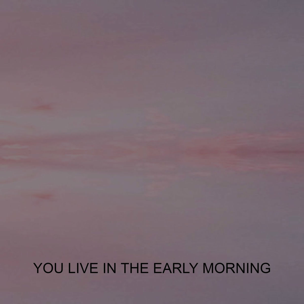 Album cover of YOU LIVE IN THE EARLY MORNING
