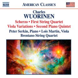 Cover of Wuorinen: Scherzo - String Quartet No. 1 - Viola Variations - Piano Quintet No. 2
