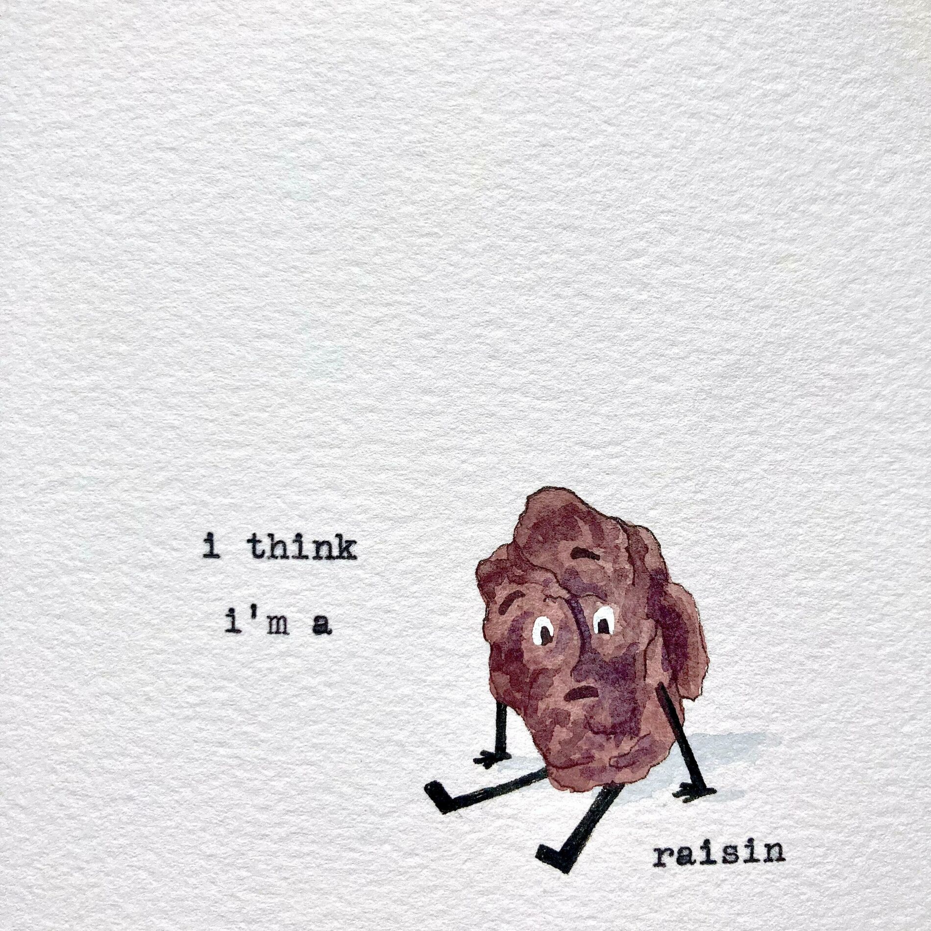 Album cover of i think i'm a raisin