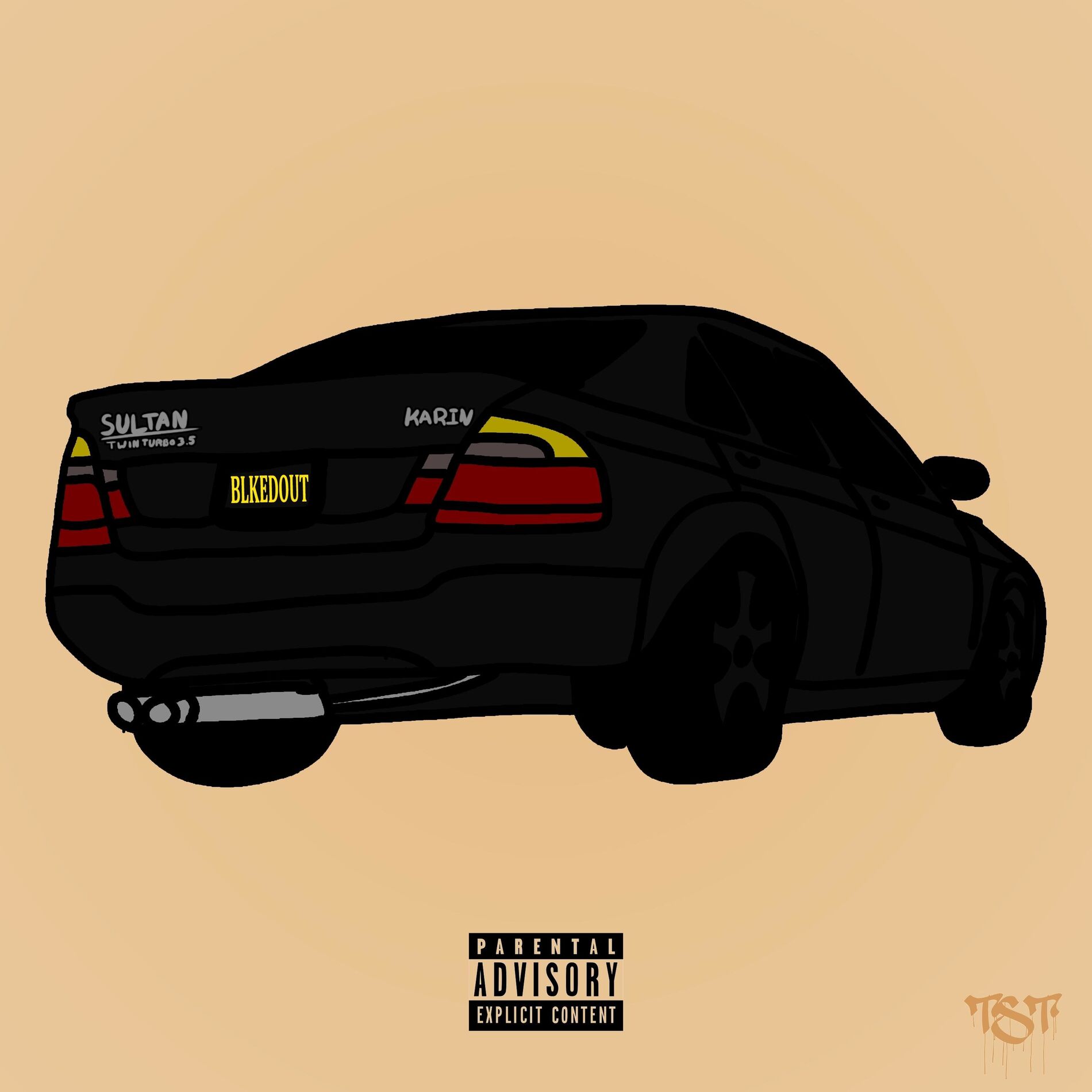 Album cover of Blacked Out Sultan (feat. Tony Garcia, Nino Sparks & Tezzy Bruckshot)