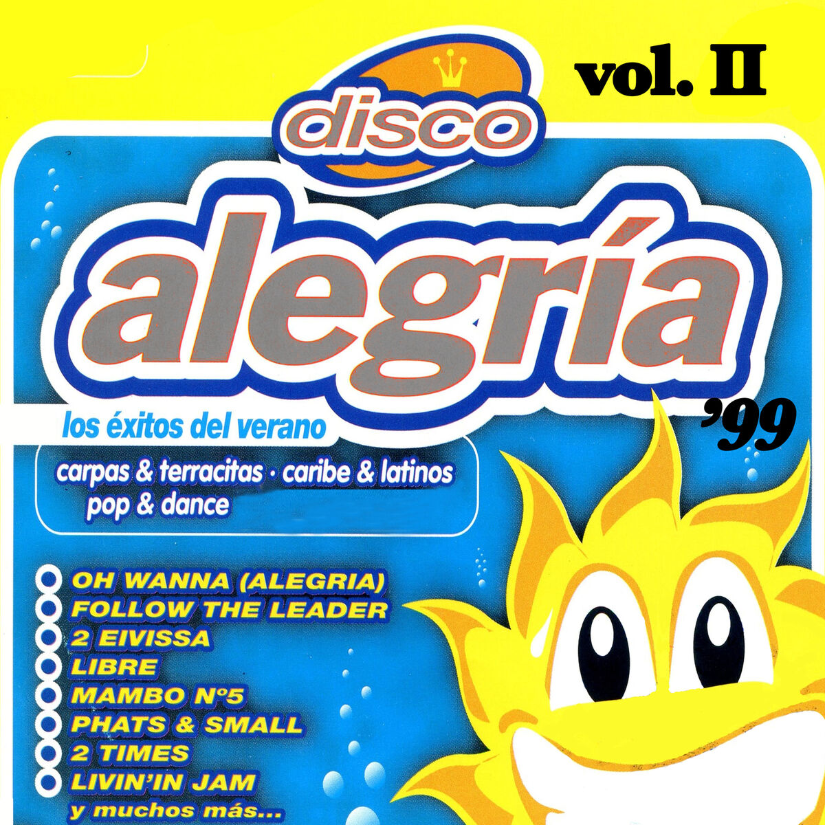 Album cover of Disco Alegría 1999 Vol. II, Caribe & Latinos
