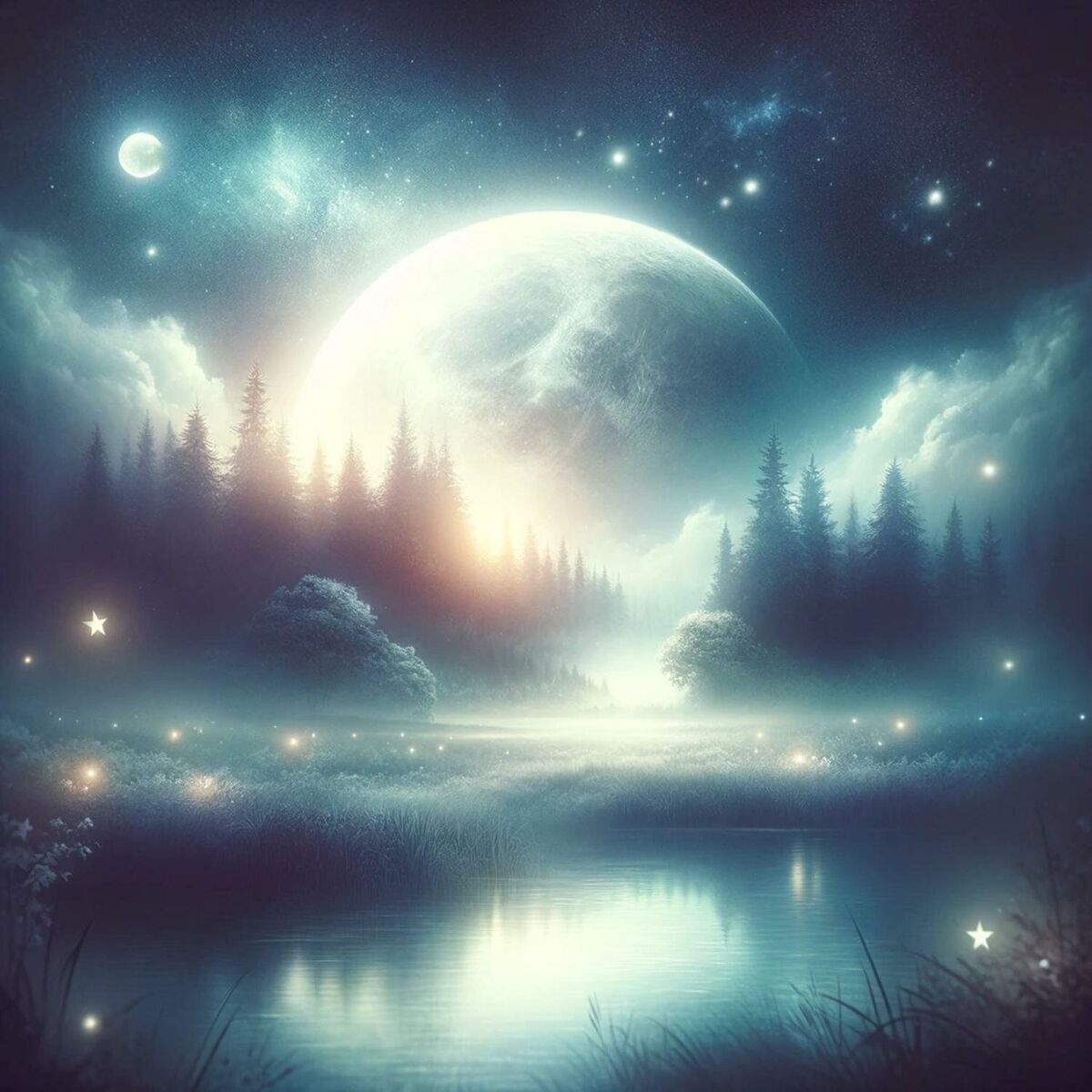 Album cover of Mondschlaflieder: Mystische Klanglandschaften für tiefen, erholsamen Schlaf