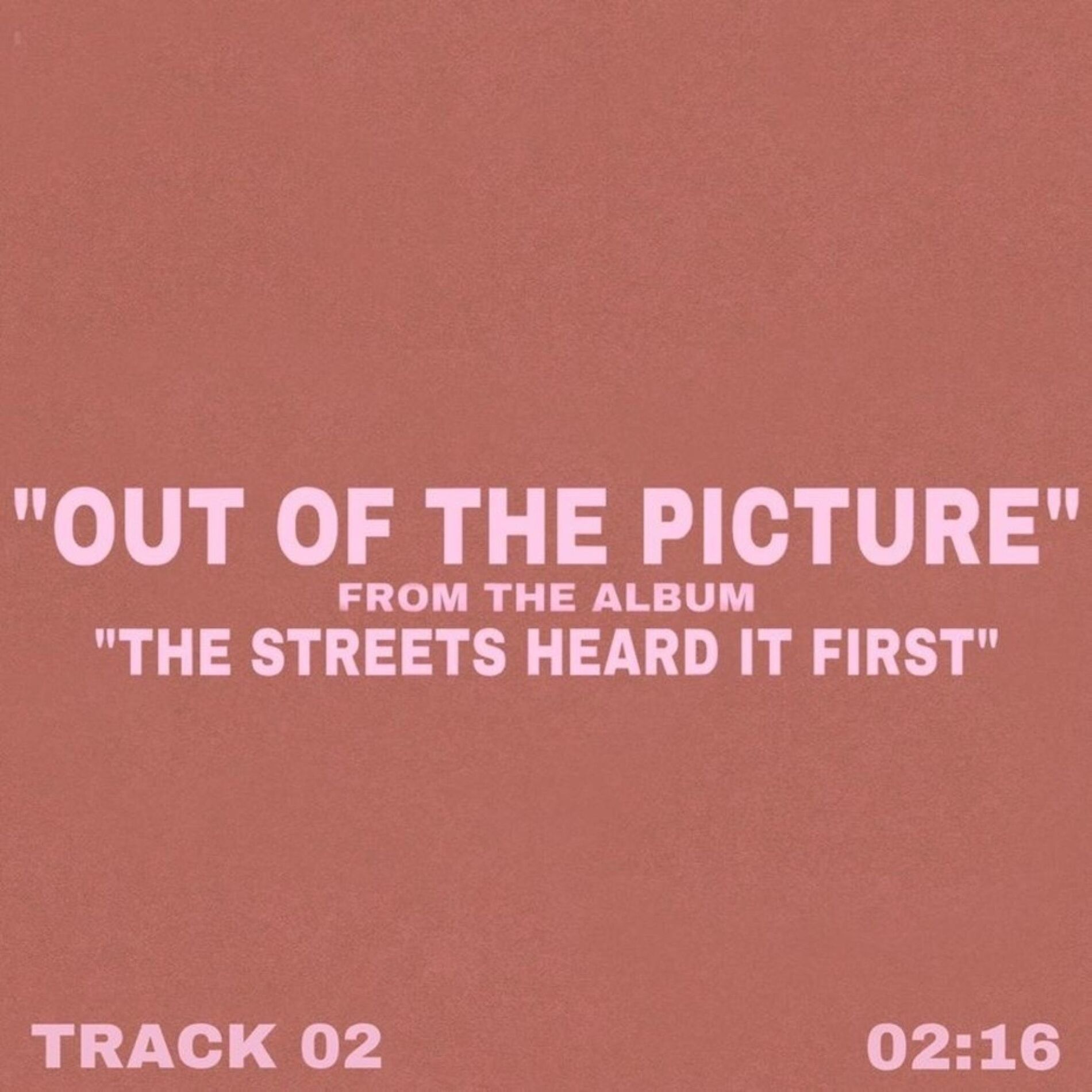 Album cover of Out Of The Picture