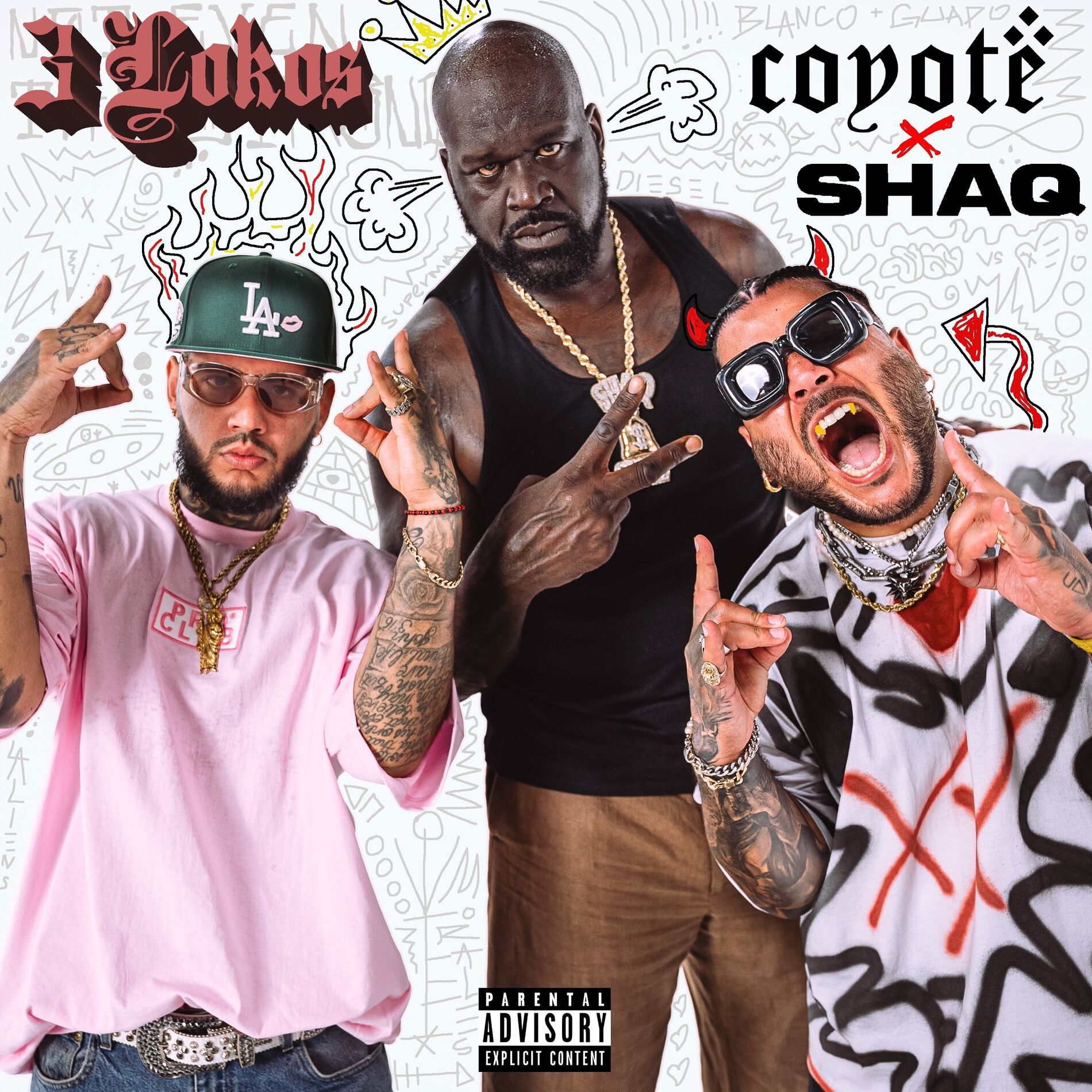 Album cover of 3 Lokos (feat. Shaquille O'Neal)