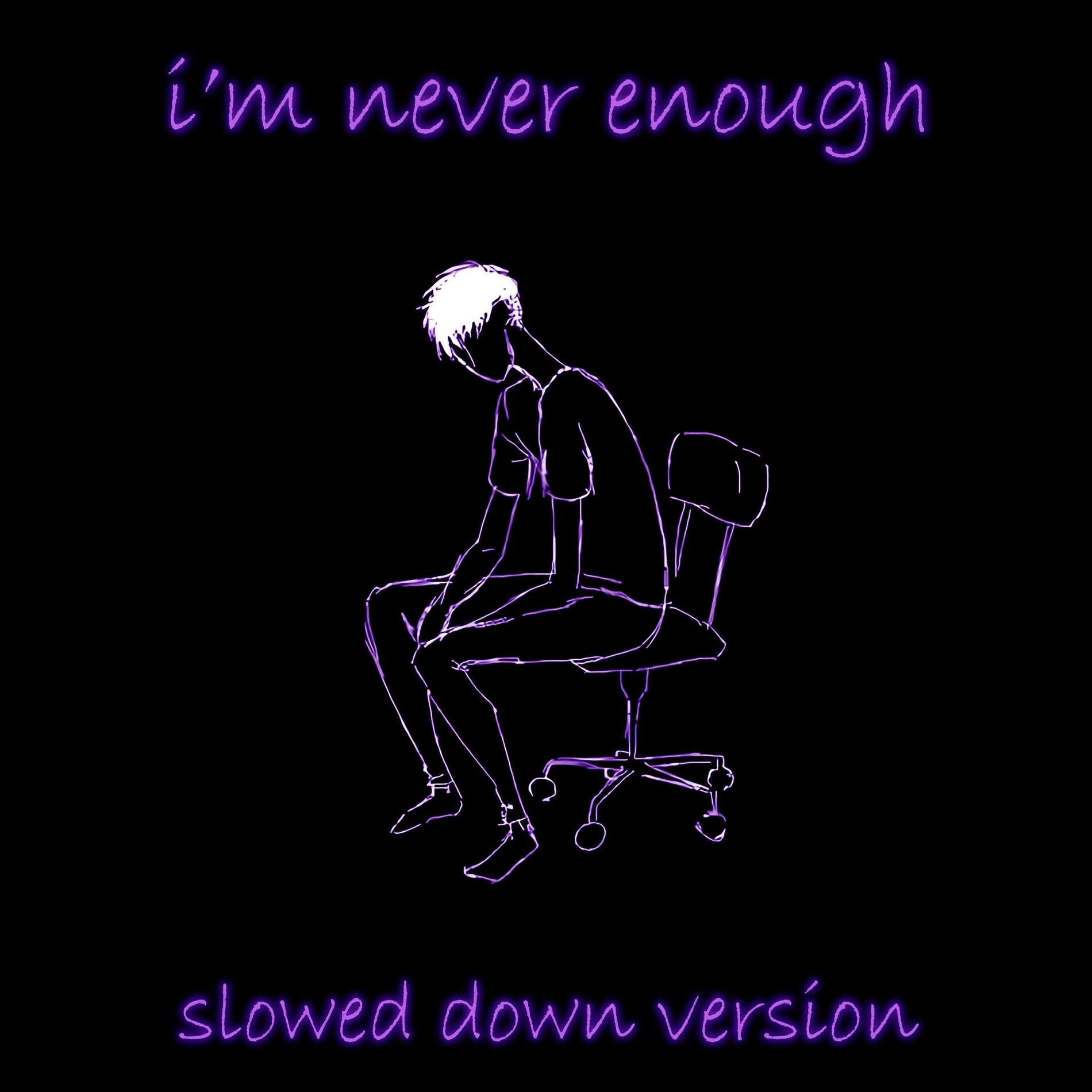 Album cover of i'm never enough (slowed & reverb)