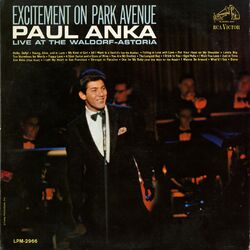 Cover of Excitement on Park Avenue, Live at the Waldorf-Astoria