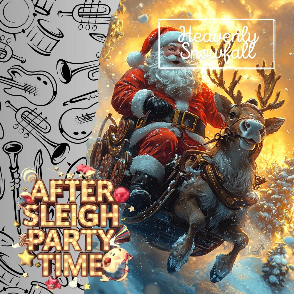 Picture of Heavenly Snowfall: Santa’s Big Post-Ride Dream