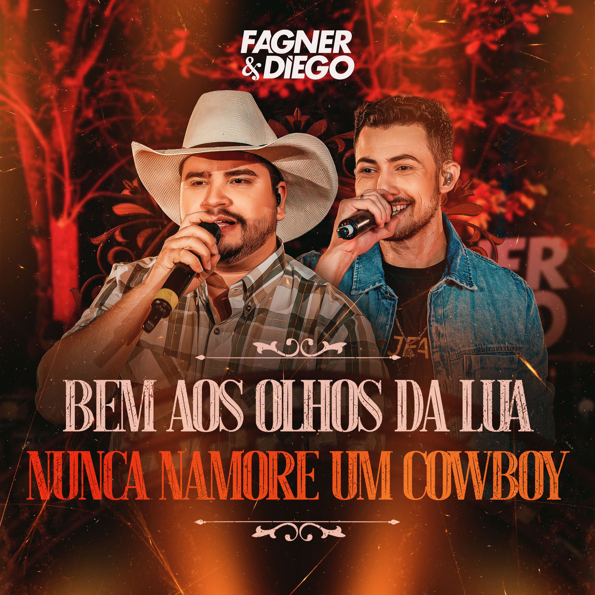 Album cover of Bem aos Olhos da Lua / Nunca Namore um Cowboy (Ao Vivo)