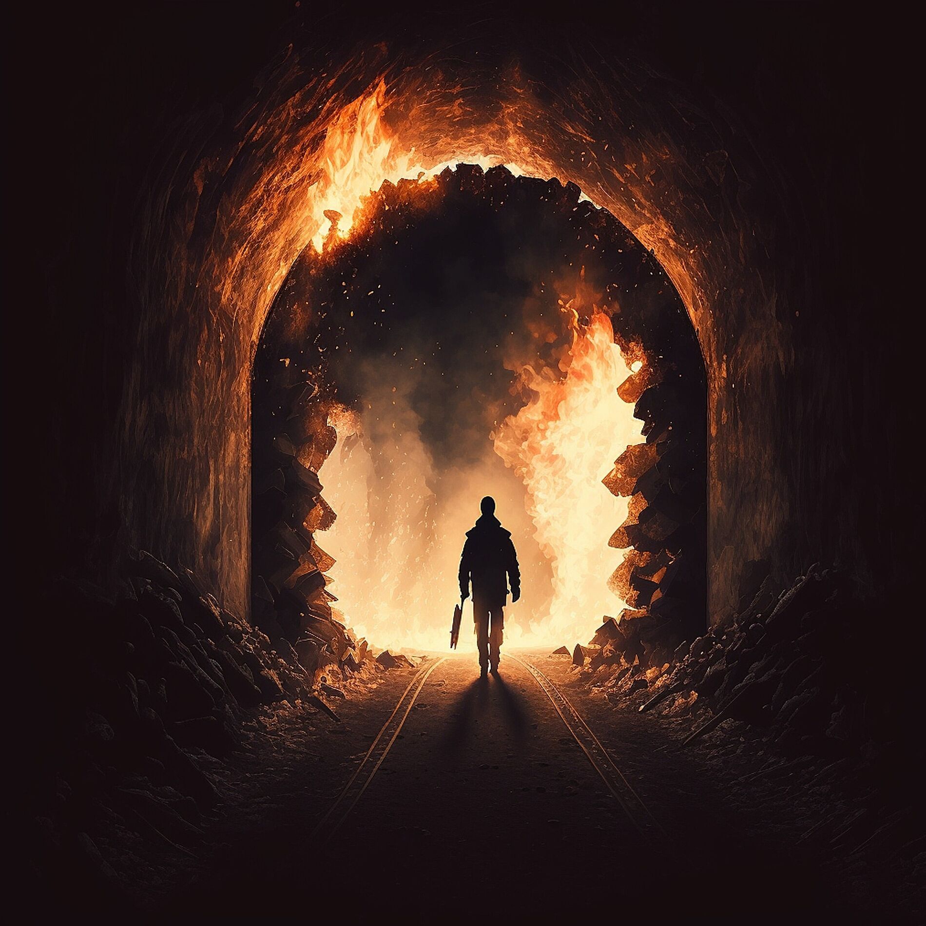 Album cover of Running Into the Fire (feat. Sam Tinnesz)