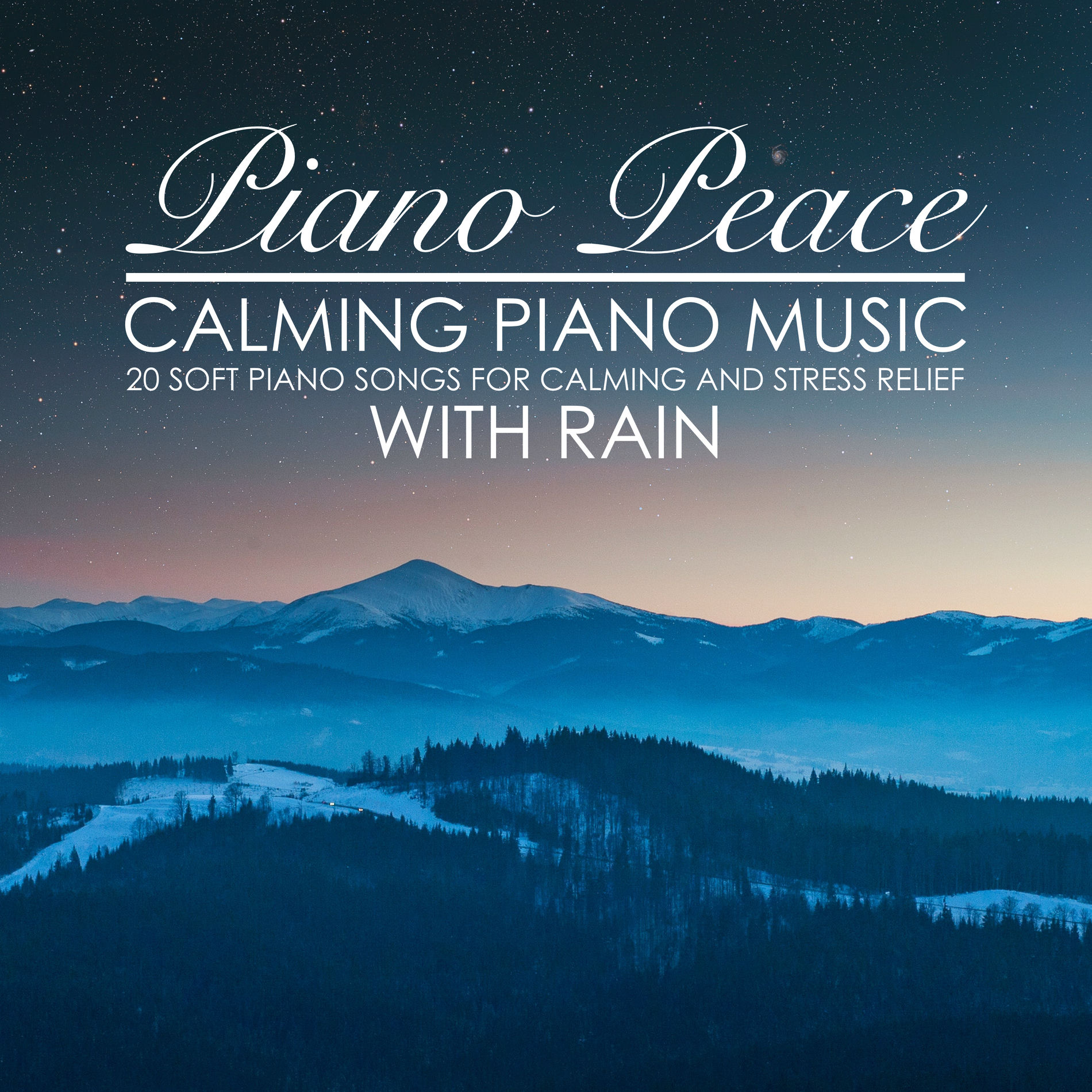Album cover of Calming Piano Music with Rain